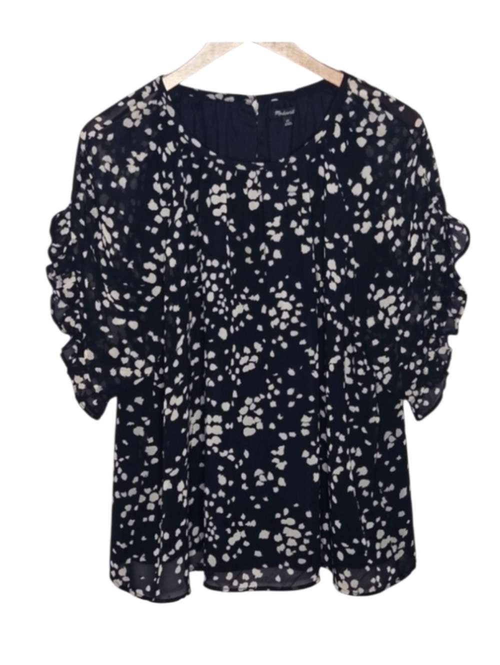 Madewell Memento Ruffle-Sleeve Top